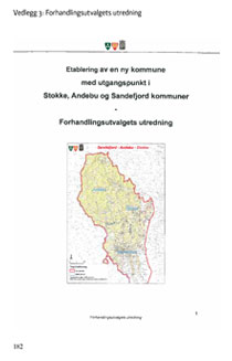Tre kommuner blir til én - Etablering av en ny kommune med utganspunkt i Stokke, Andebu og Sandefjord kommuner